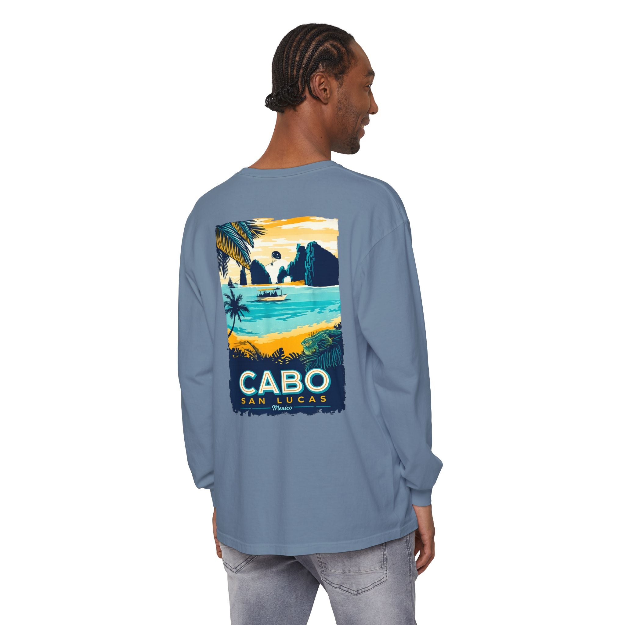 Cabo San Lucas Long Sleeve Tee — Vintage Beach Graphic