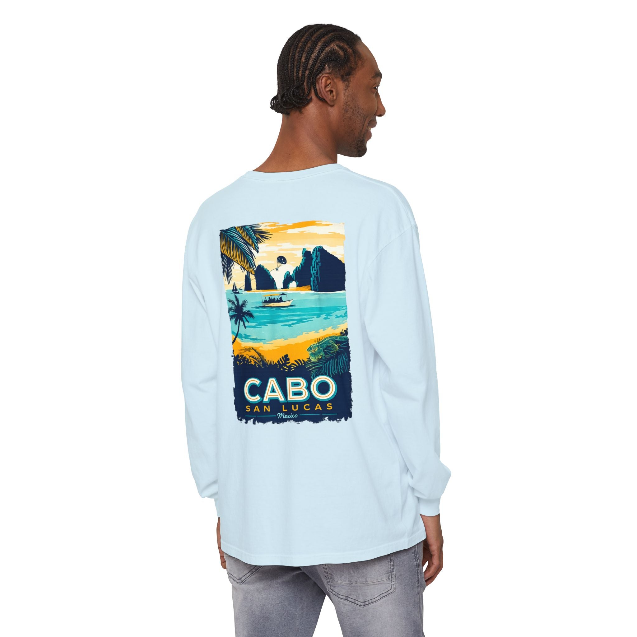 Cabo San Lucas Long Sleeve Tee — Vintage Beach Graphic