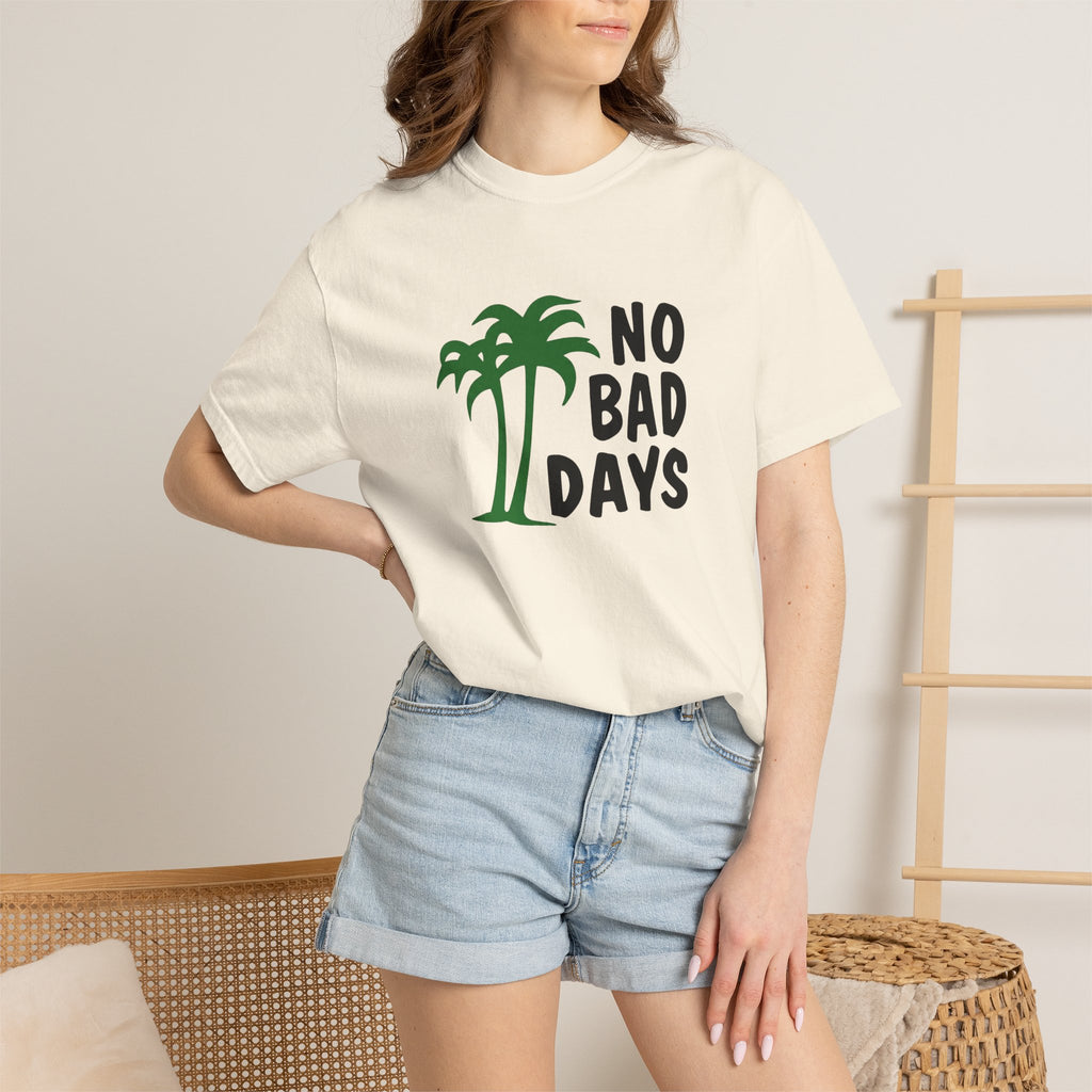 No Bad Days Palm Tree T-Shirt — Casual Beach Vibe Graphic Tee
