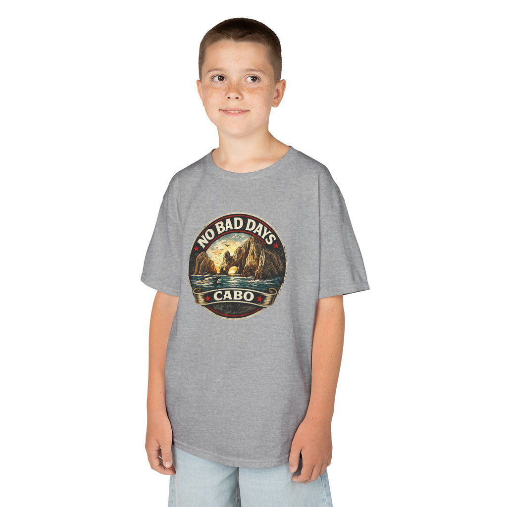 Kids Tee — 'No Bad Days' Cabo Surf Vintage Graphic
