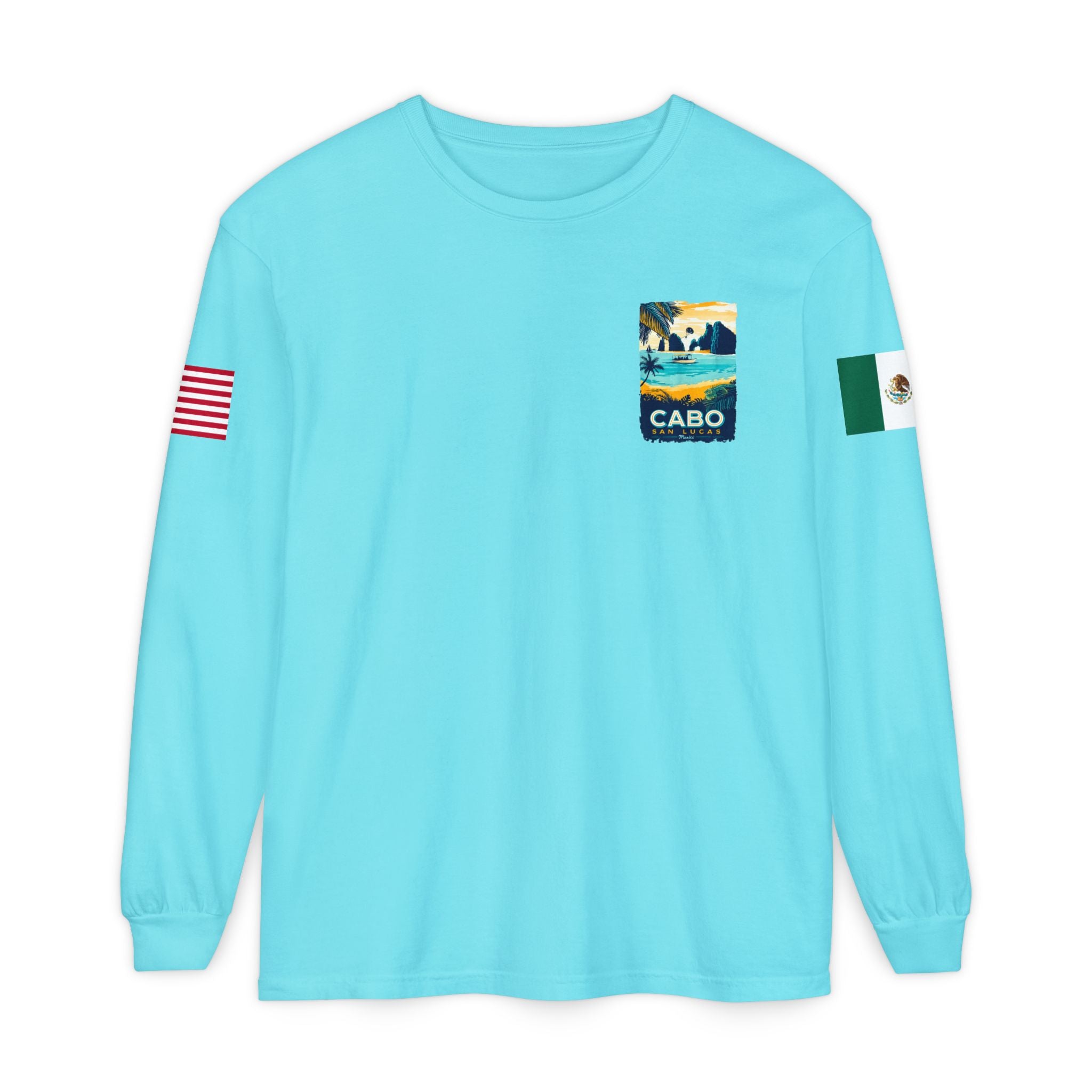 Cabo San Lucas Long Sleeve Tee — Vintage Beach Graphic