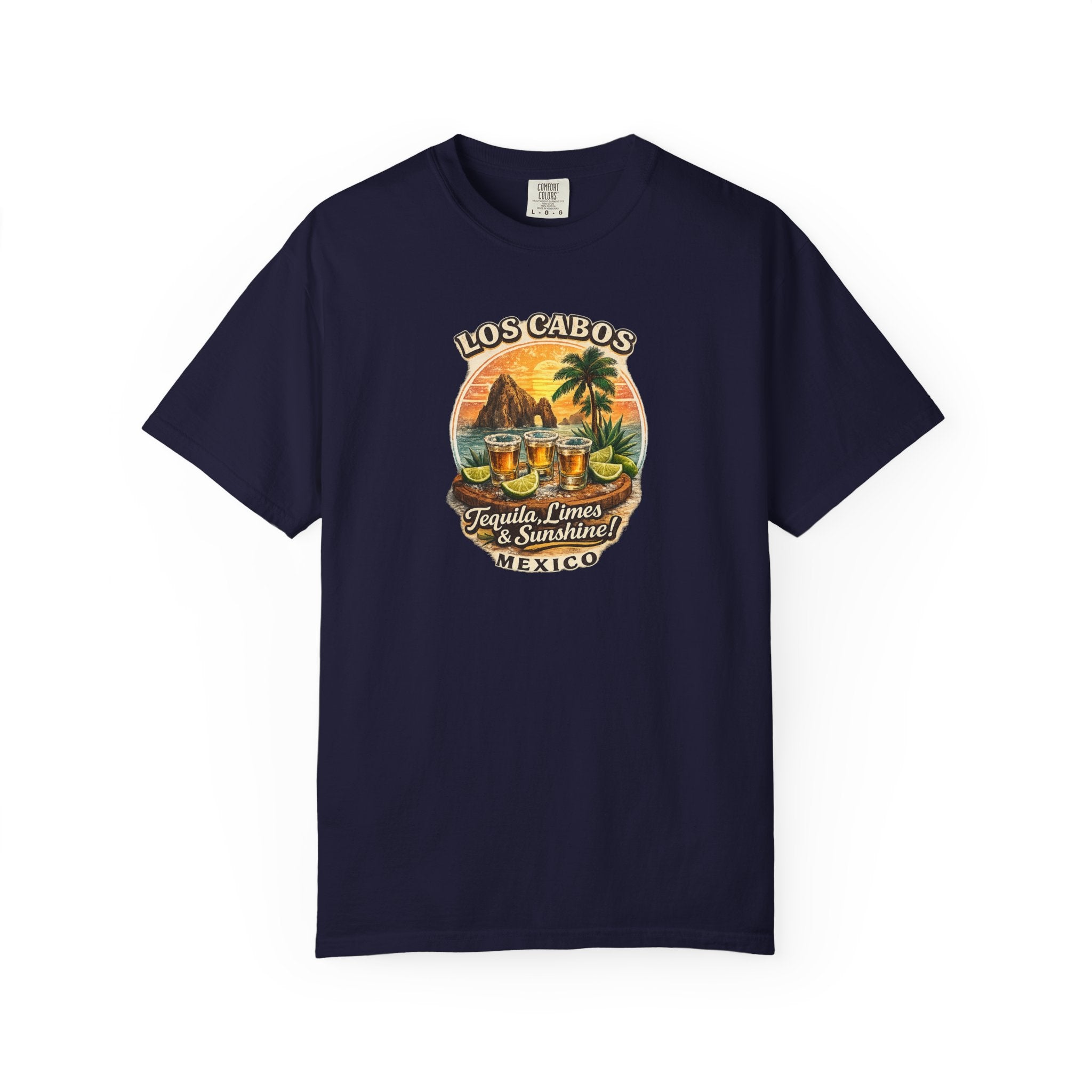 Los Cabos Tequila & Limes T-Shirt — Mexico Beach Vacation Tee
