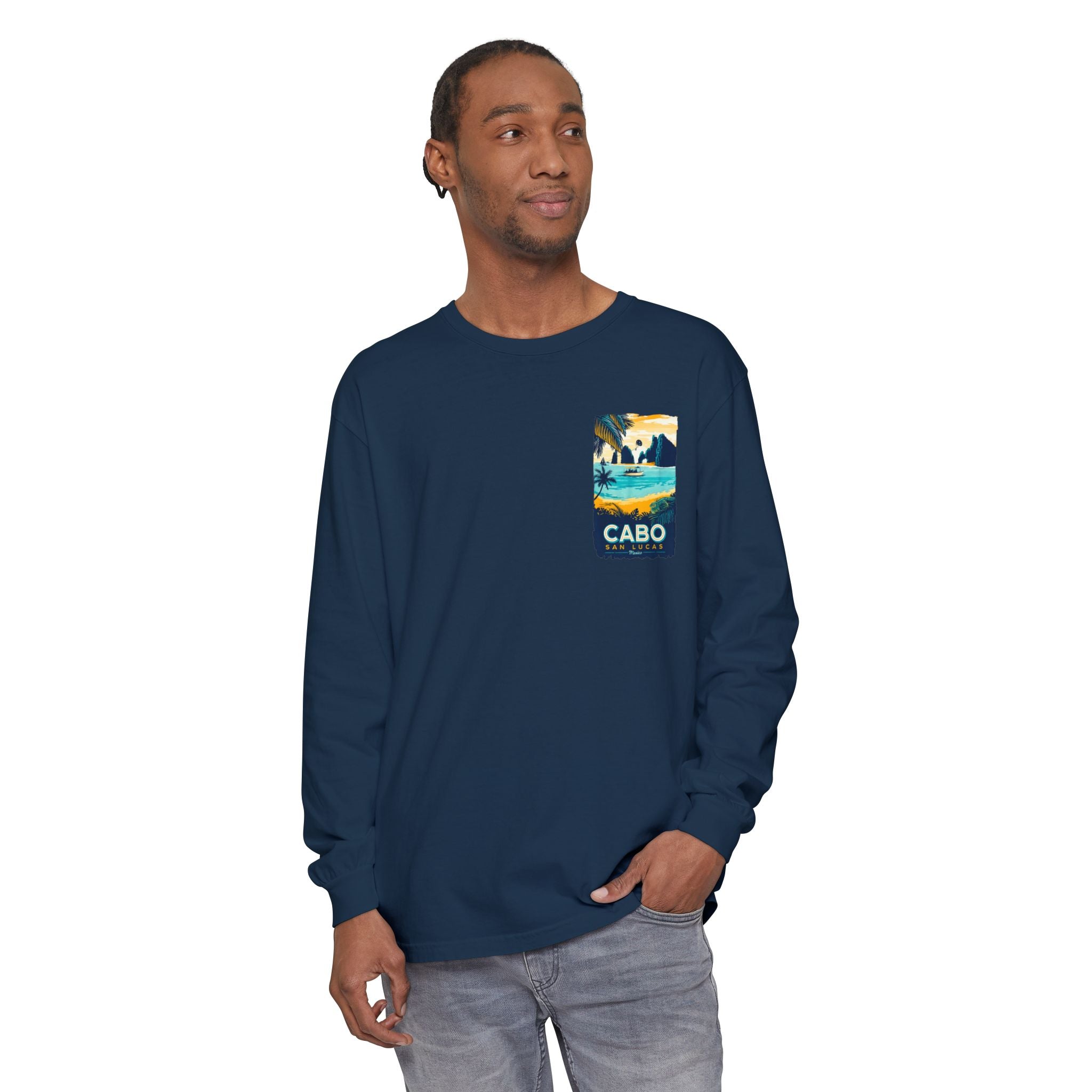 Cabo San Lucas Long Sleeve Tee — Vintage Beach Graphic
