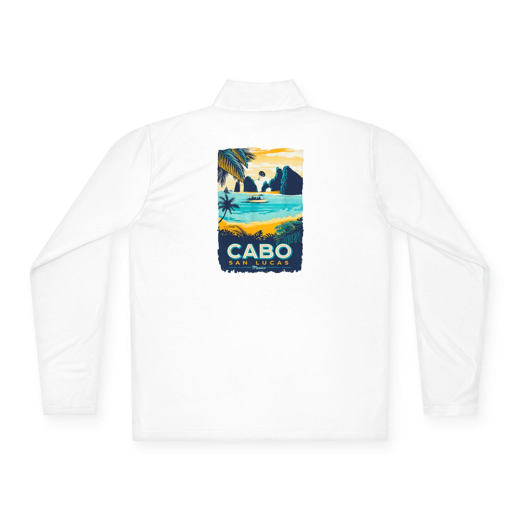 Cabo Paradise Quarter-Zip Pullover — Cabo Arch Graphic