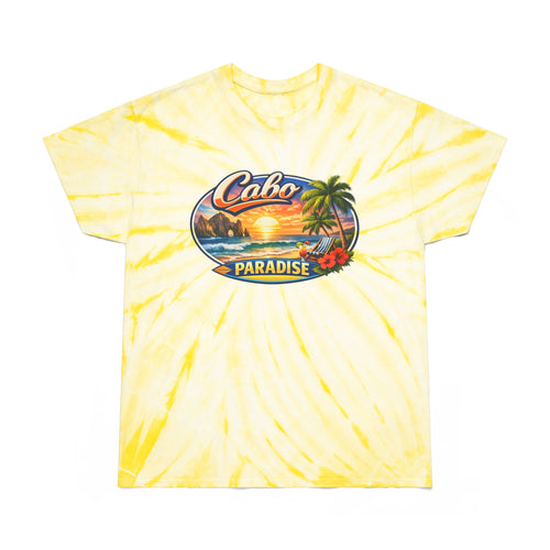 Cabo Paradise Tie-Dye Tee — Yellow Cyclone Beach Shirt