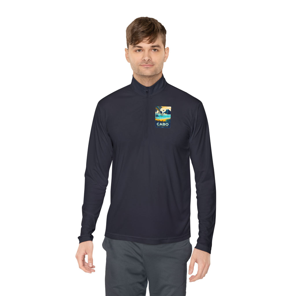 Cabo Paradise Quarter-Zip Pullover — Cabo Arch Graphic