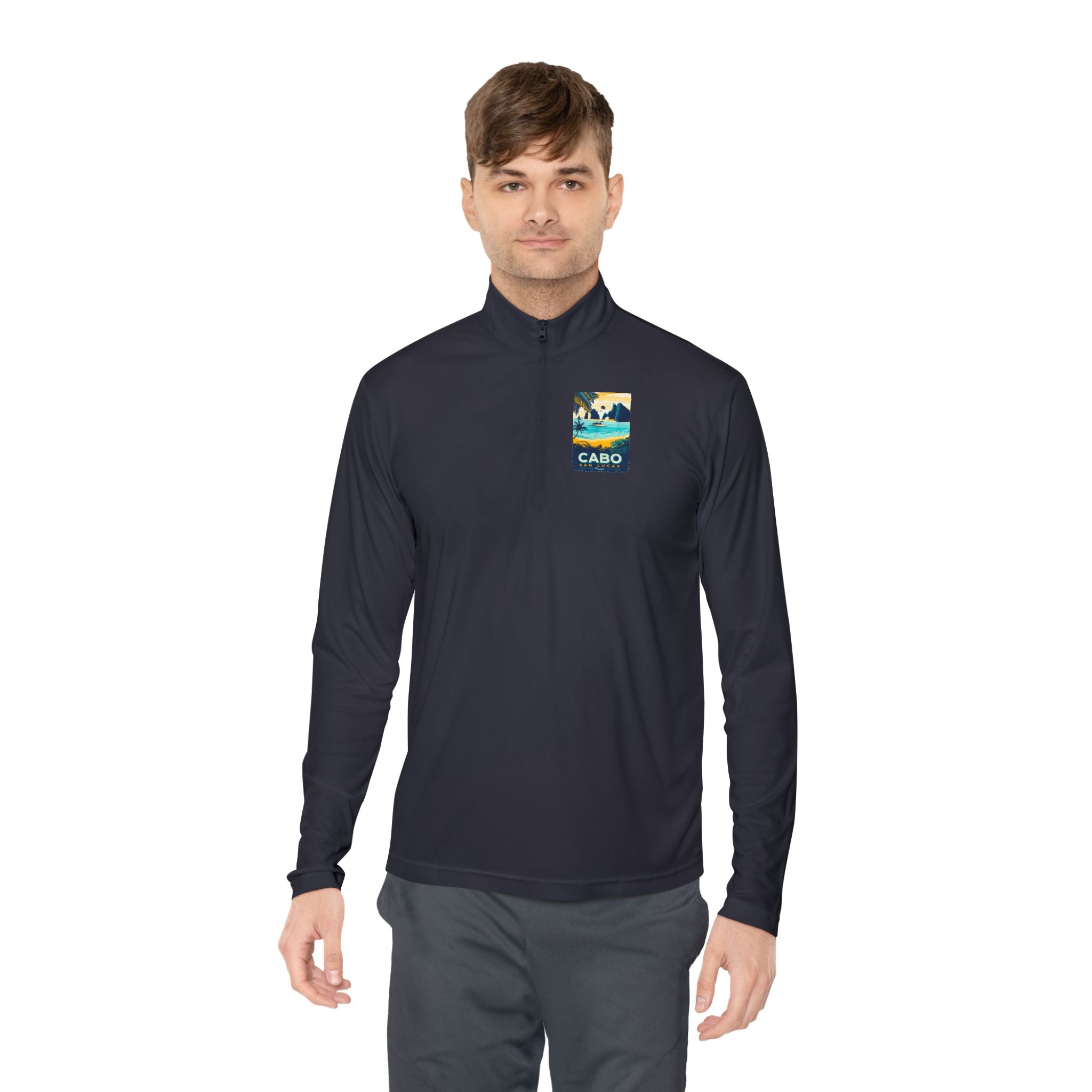 Cabo Paradise Quarter-Zip Pullover — Cabo Arch Graphic