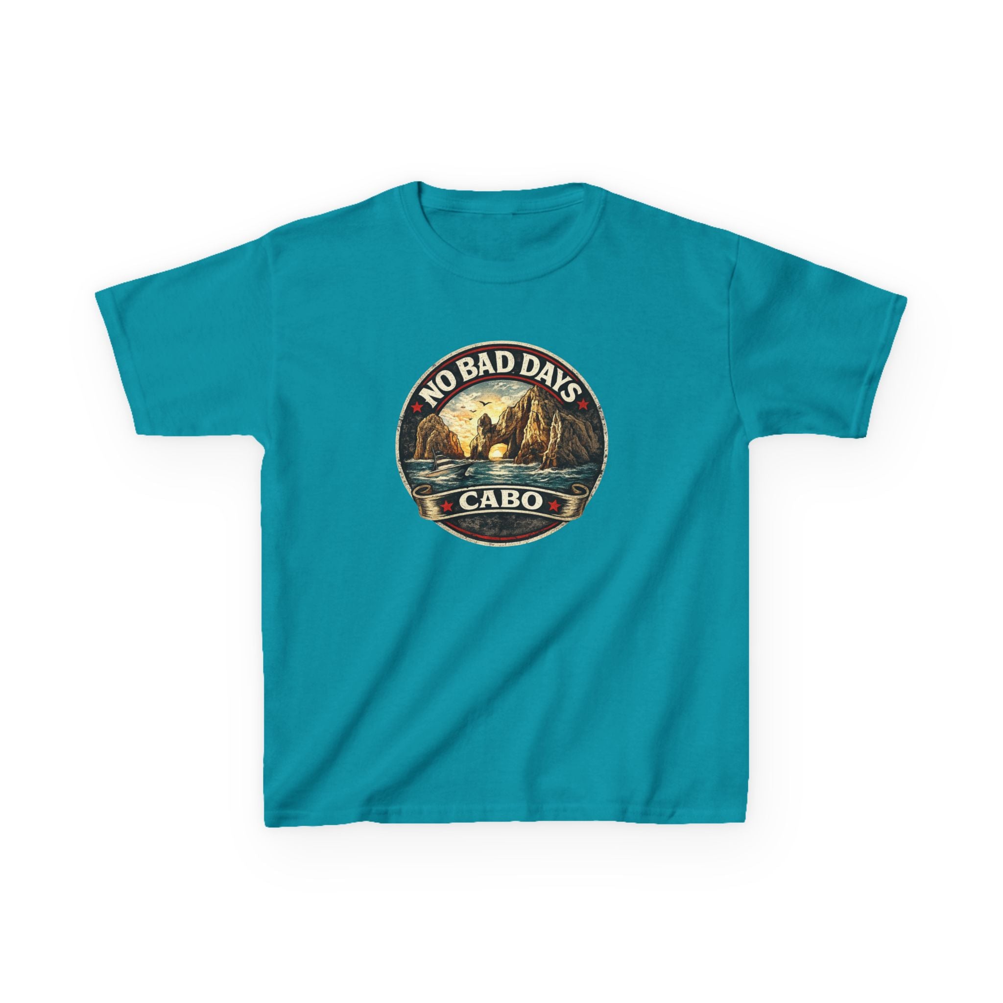 Kids Tee — 'No Bad Days' Cabo Surf Vintage Graphic