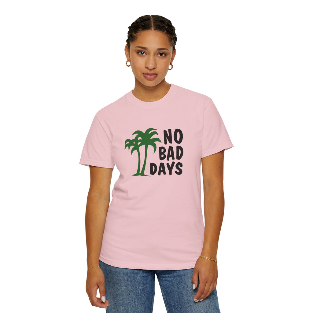 No Bad Days Palm Tree T-Shirt — Casual Beach Vibe Graphic Tee