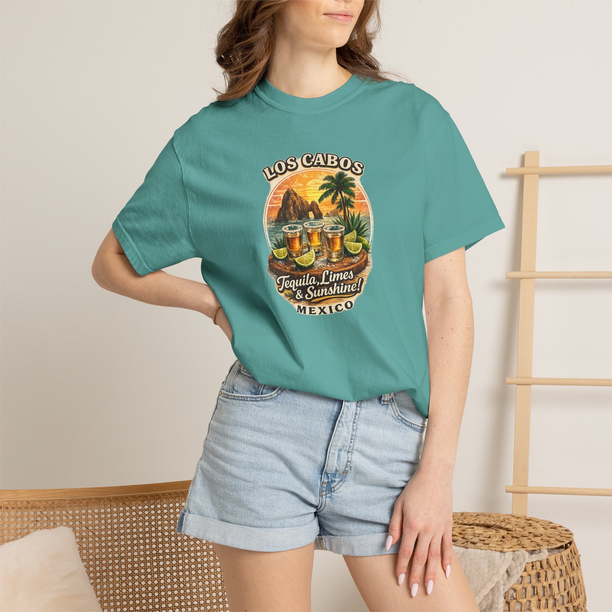 Los Cabos Tequila & Limes T-Shirt — Mexico Beach Vacation Tee