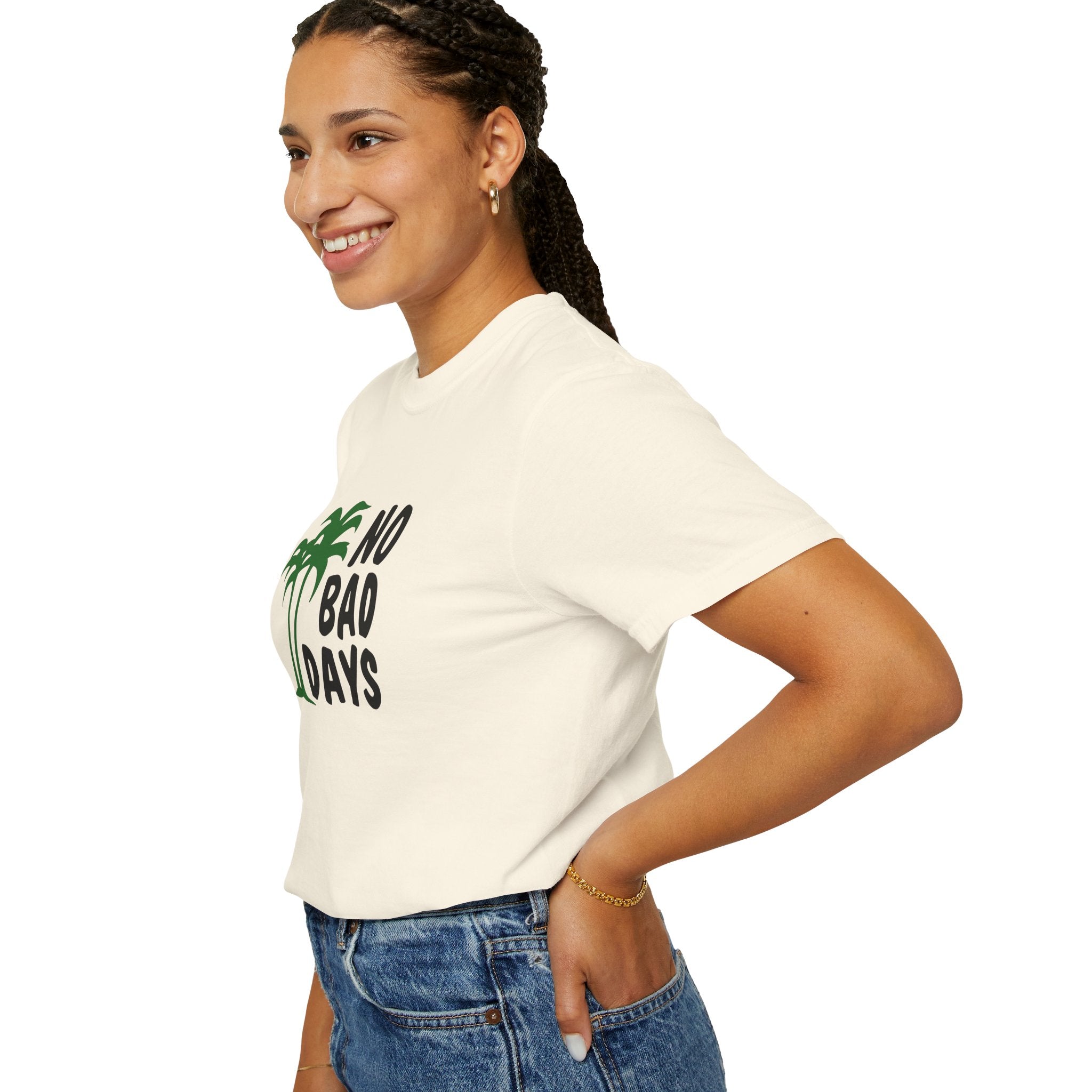 No Bad Days Palm Tree T-Shirt — Casual Beach Vibe Graphic Tee