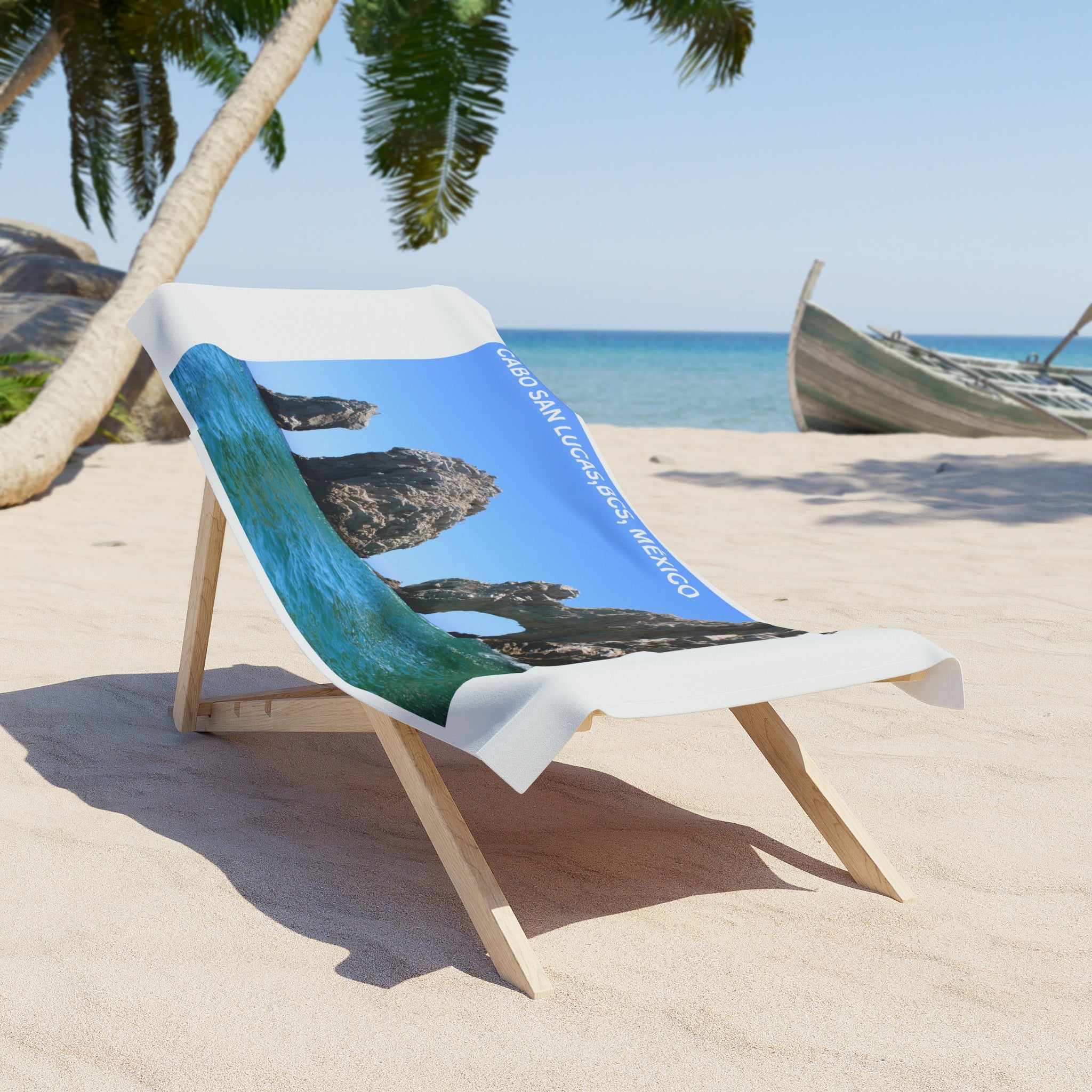 Cabo San Lucas Arch Beach Towel — Scenic Mexican Landmark Beach Towel