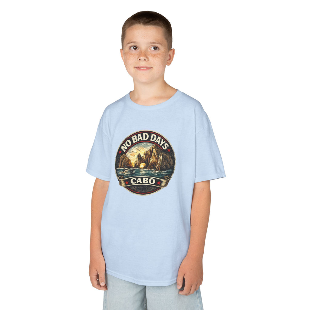 Kids Tee — 'No Bad Days' Cabo Surf Vintage Graphic