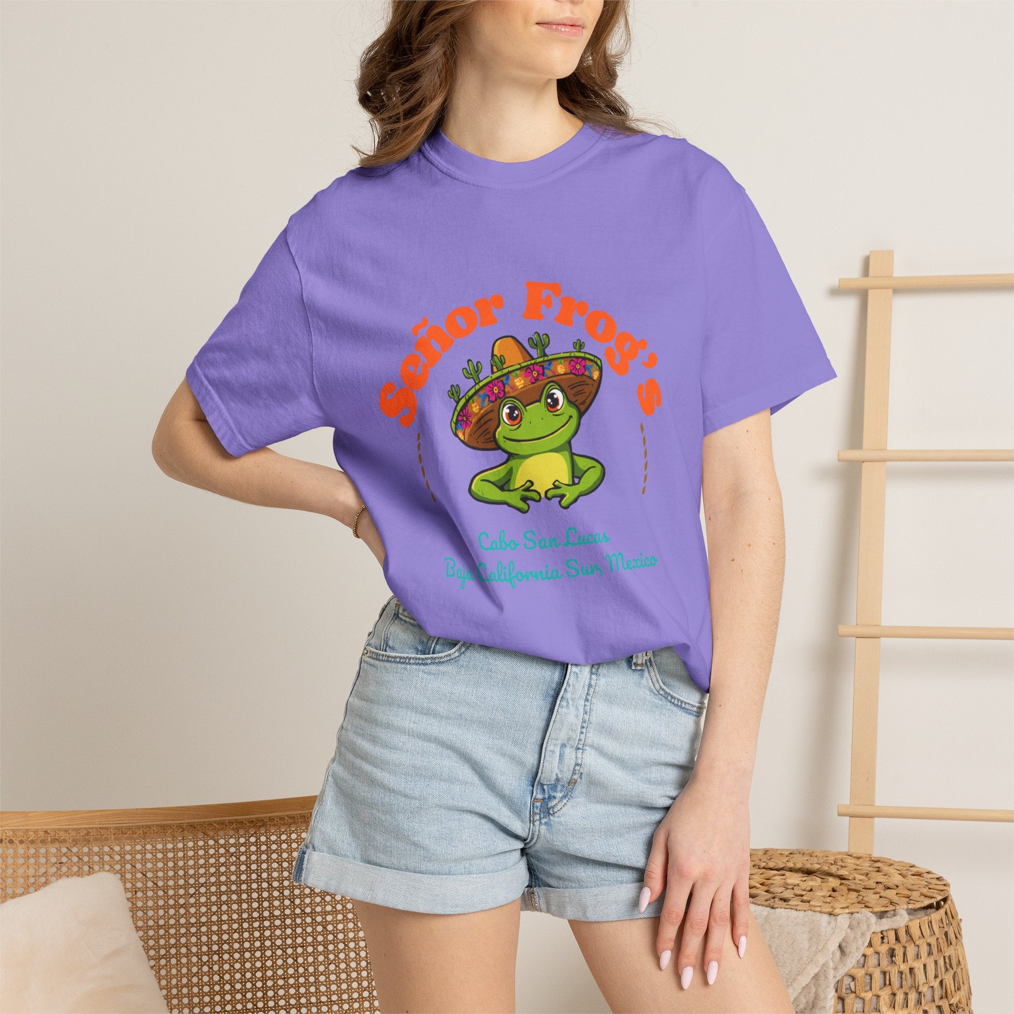Señor Frog's Cabo San Lucas T-Shirt — Cute Frog Sombrero Mexico Souvenir