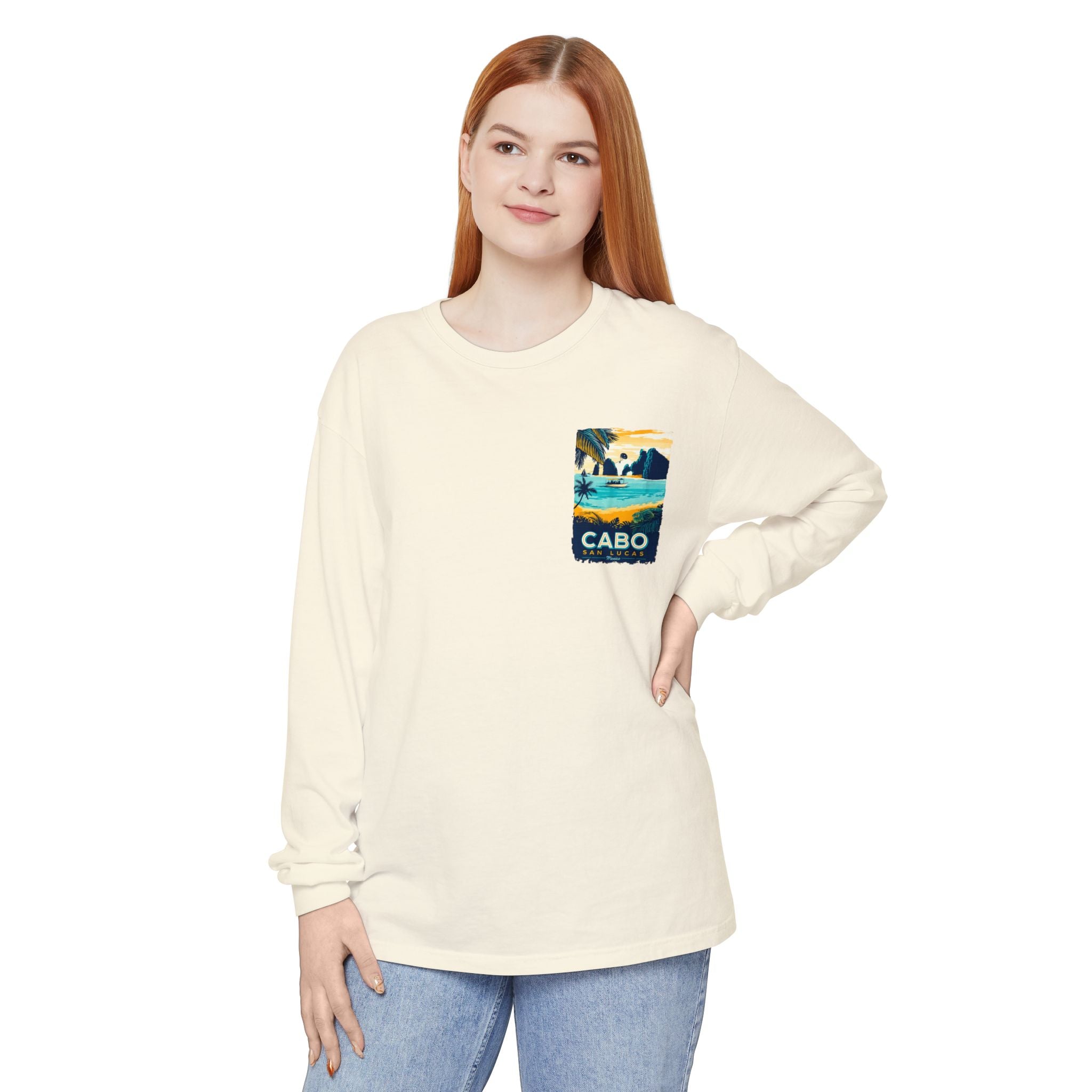 Cabo San Lucas Long Sleeve Tee — Vintage Beach Graphic