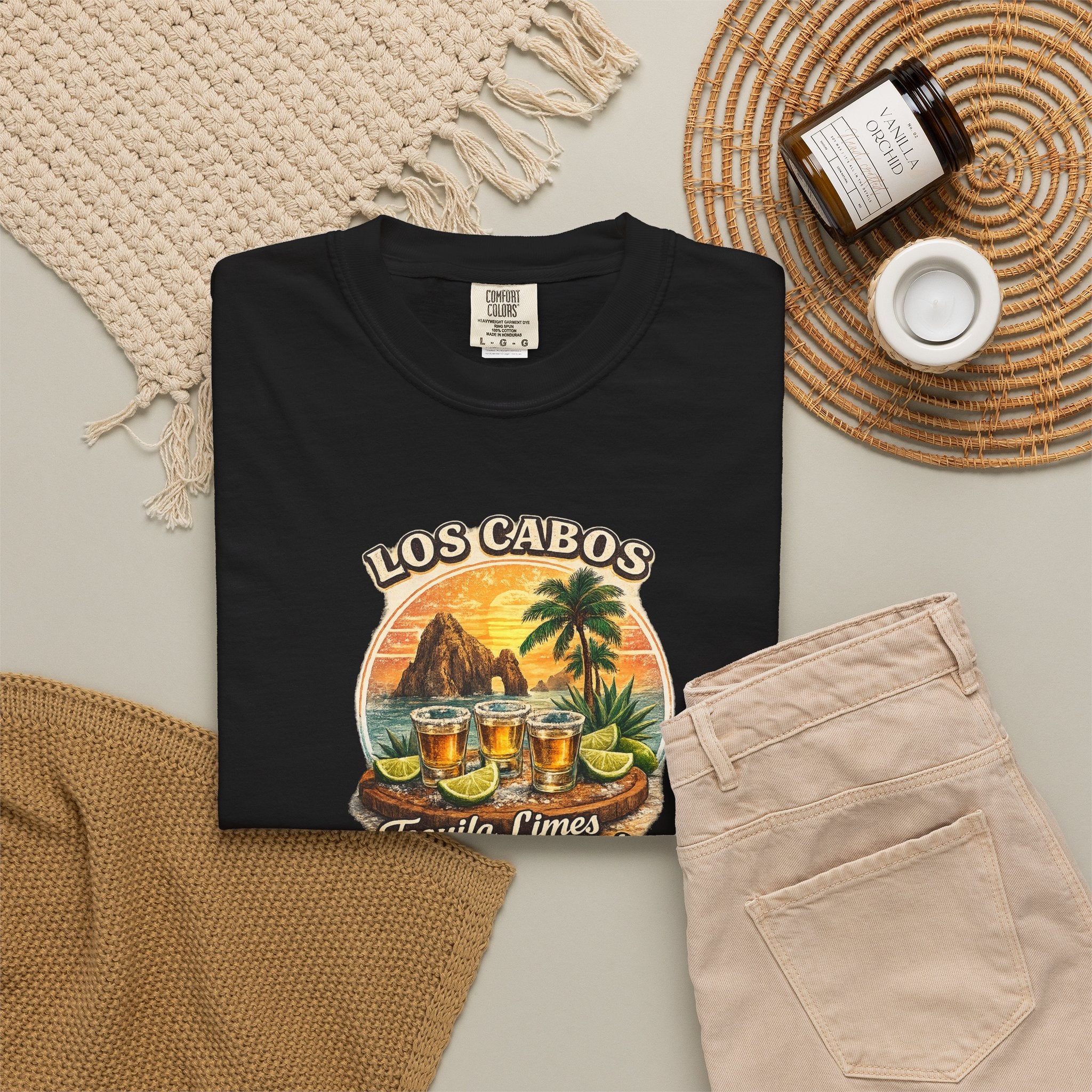 Los Cabos Tequila & Limes T-Shirt — Mexico Beach Vacation Tee