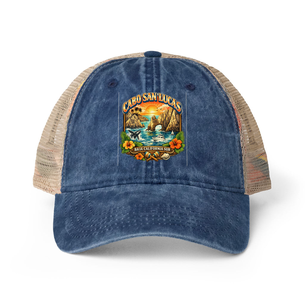 Women's Washed Mesh-Back Cap