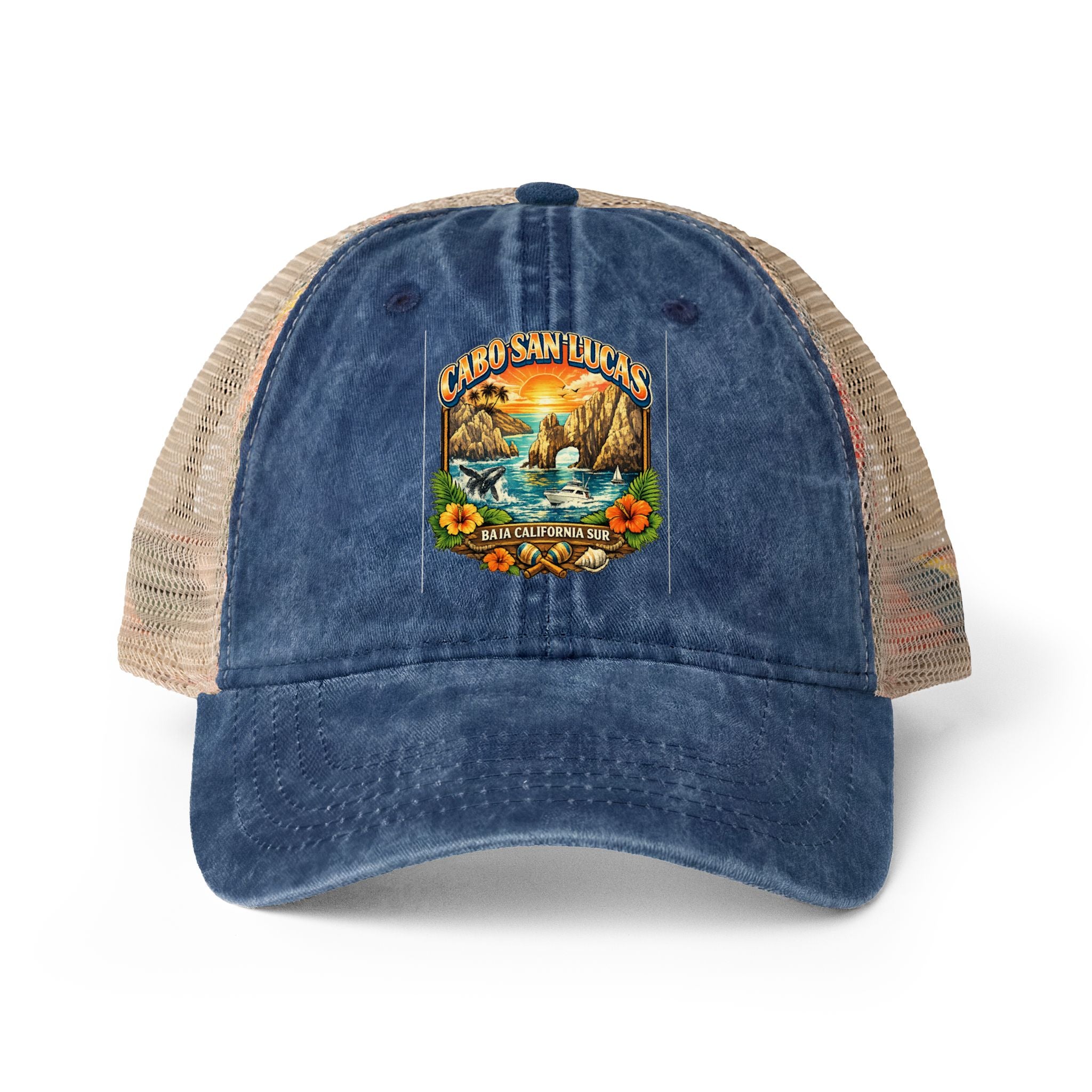 Women's Washed Mesh-Back Cap
