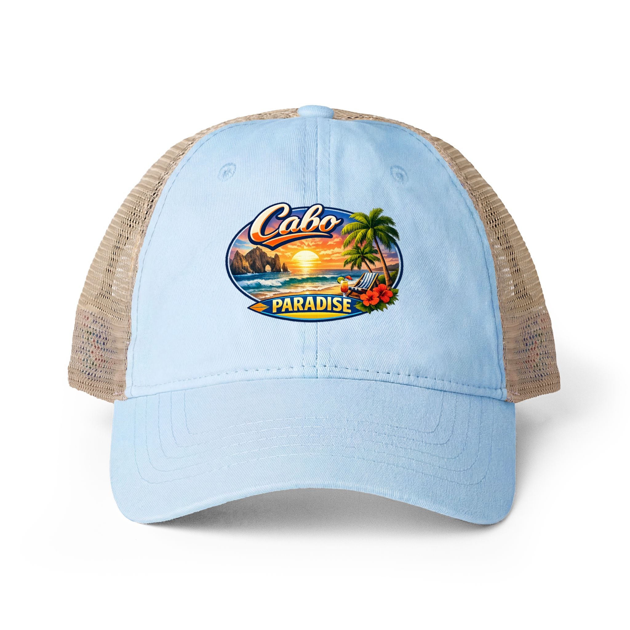 Women's Washed Mesh-Back Cap
