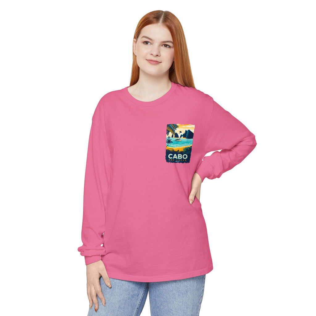 Cabo San Lucas Long Sleeve Tee — Vintage Beach Graphic