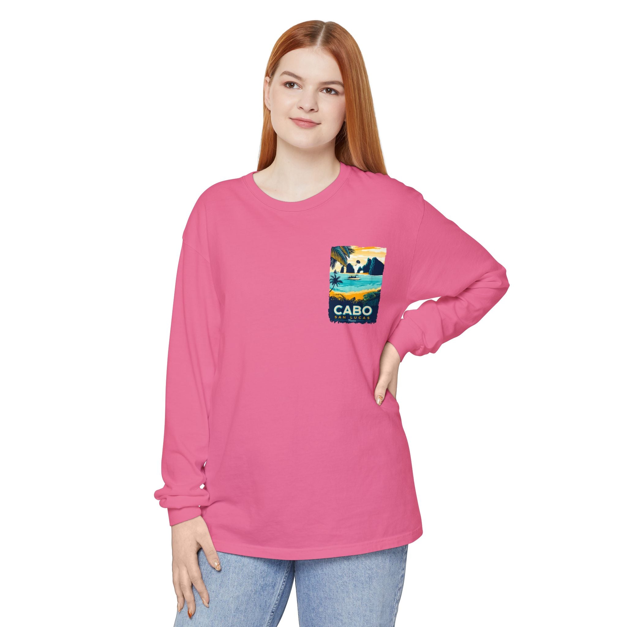 Cabo San Lucas Long Sleeve Tee — Vintage Beach Graphic