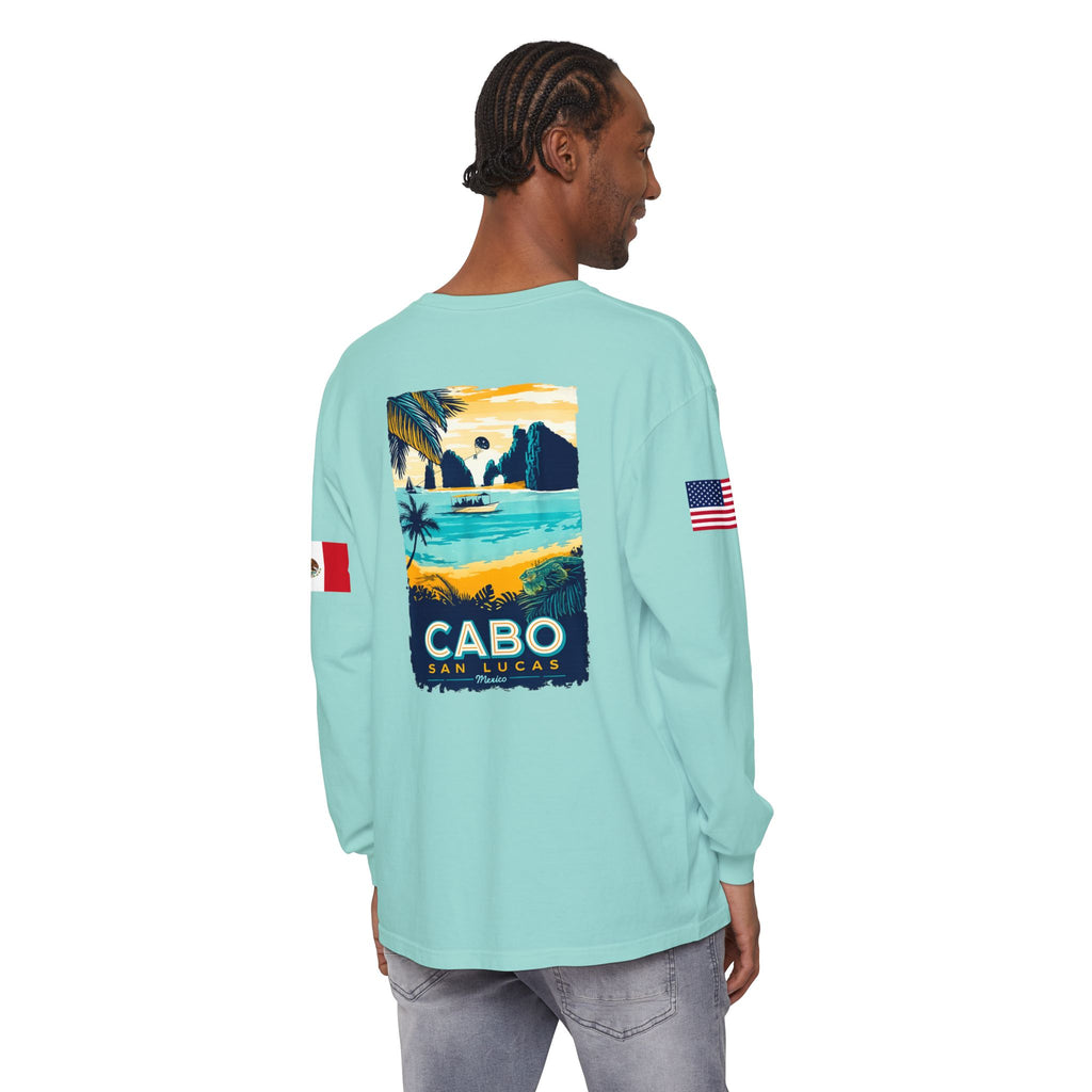 Cabo San Lucas Long Sleeve Tee — Vintage Beach Graphic