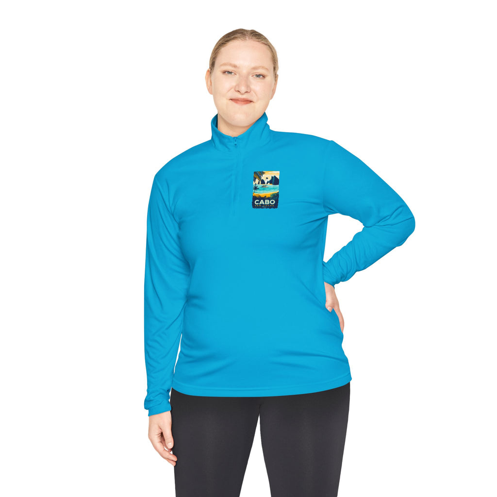 Cabo Paradise Quarter-Zip Pullover — Cabo Arch Graphic