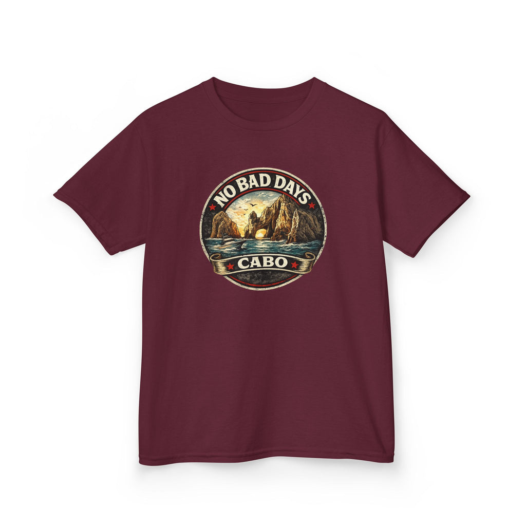 Kids Tee — 'No Bad Days' Cabo Surf Vintage Graphic