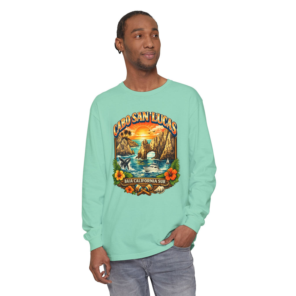 Cabo San Lucas Long Sleeve T-Shirt – Baja California Sun Beach Graphic