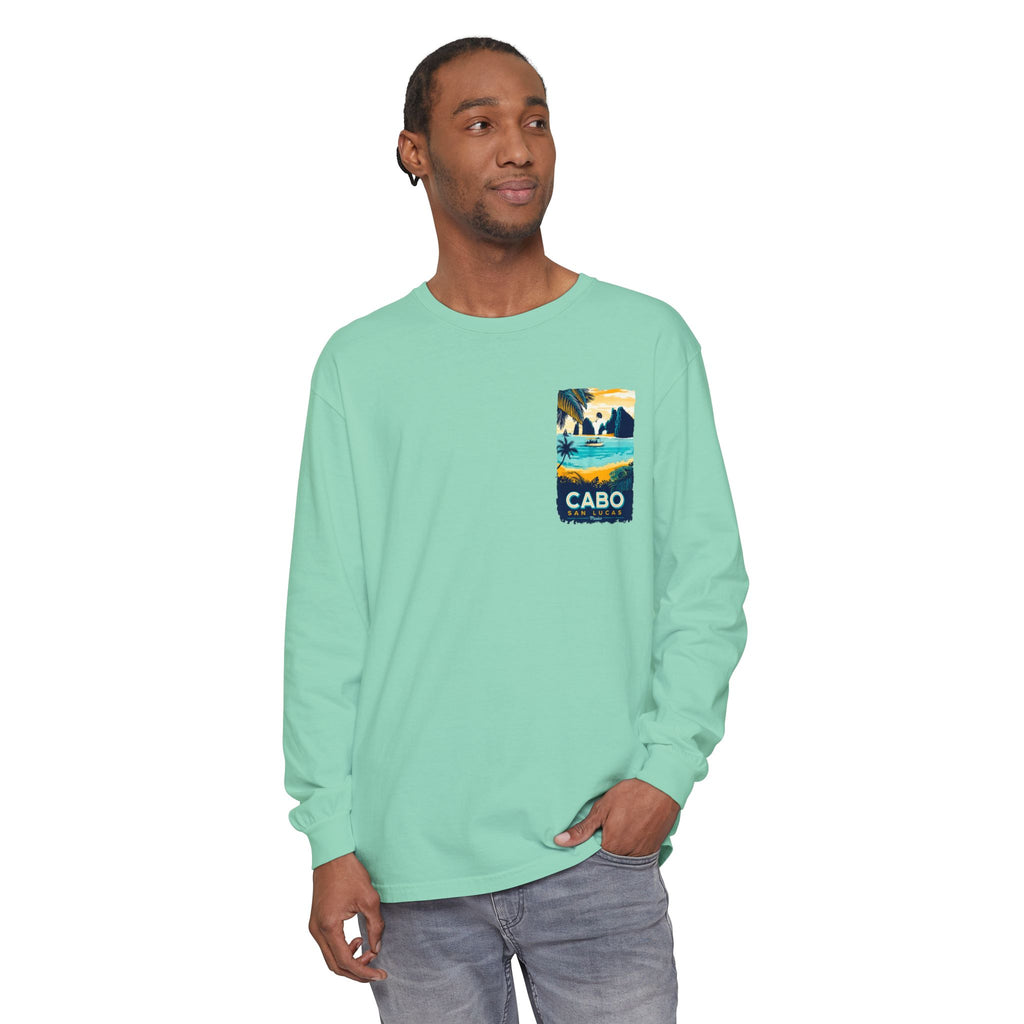 Cabo San Lucas Long Sleeve Tee — Vintage Beach Graphic