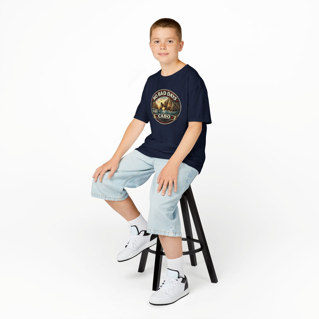 Kids Tee — 'No Bad Days' Cabo Surf Vintage Graphic