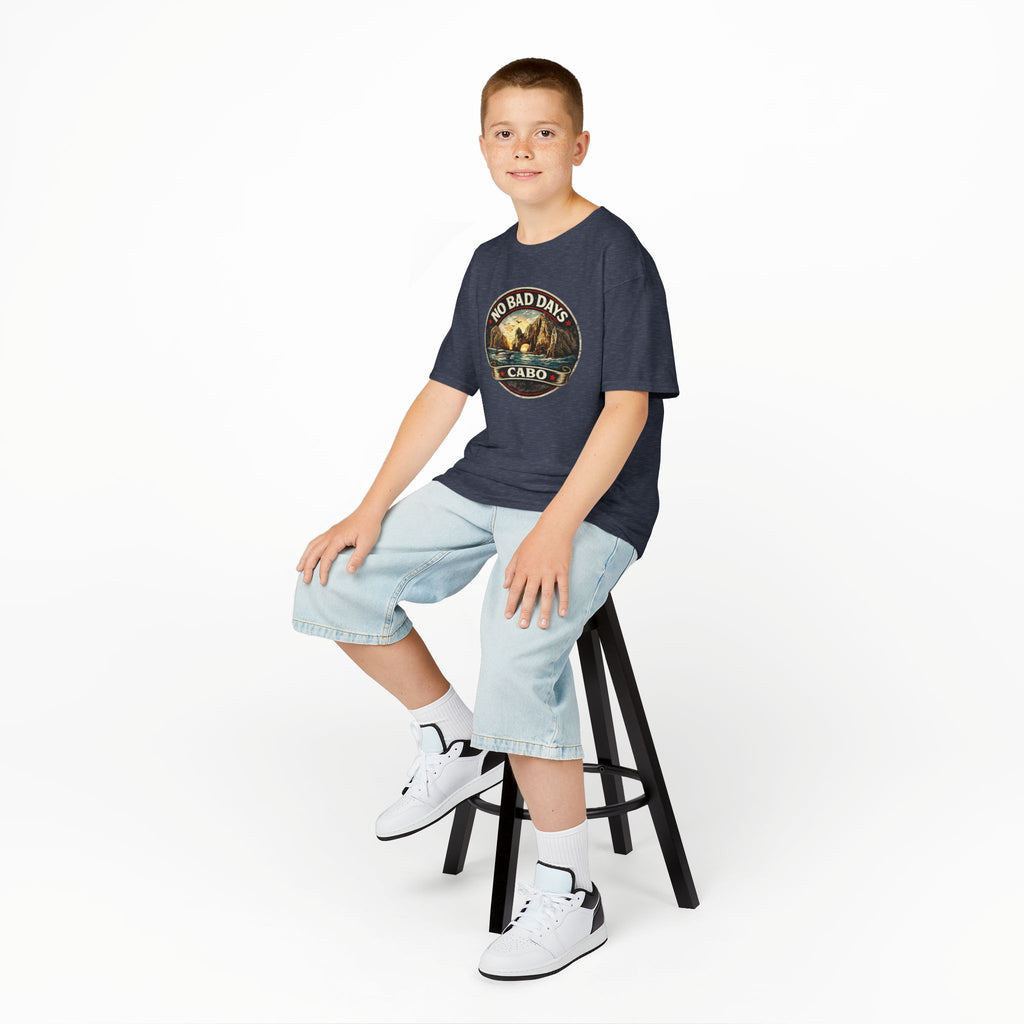 Kids Tee — 'No Bad Days' Cabo Surf Vintage Graphic