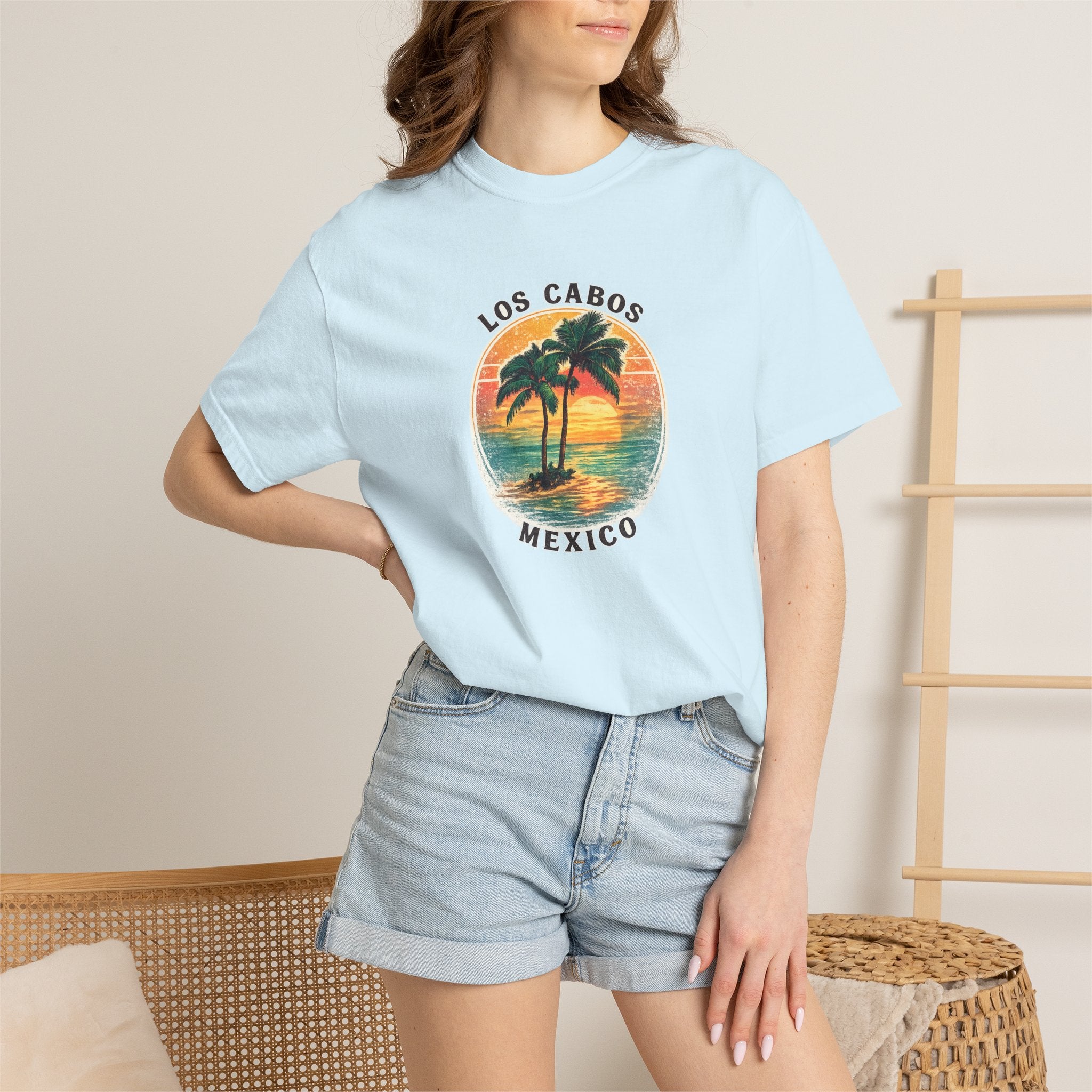 Los Cabos Palms T-Shirt — Tropical Beach Palm Graphic Tee