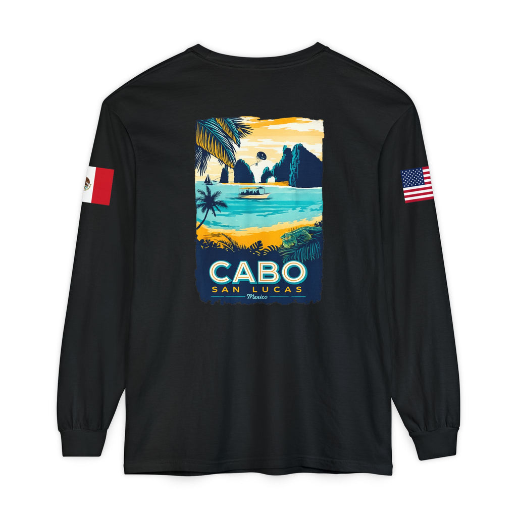 Cabo San Lucas Long Sleeve Tee — Vintage Beach Graphic