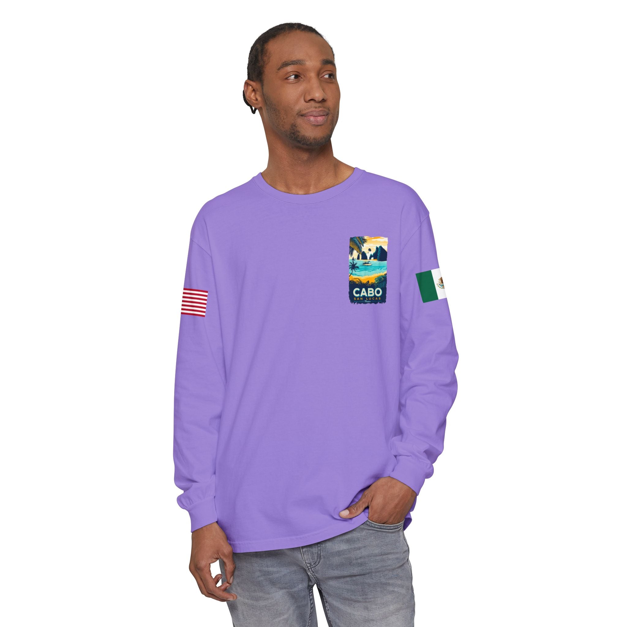 Cabo San Lucas Long Sleeve Tee — Vintage Beach Graphic