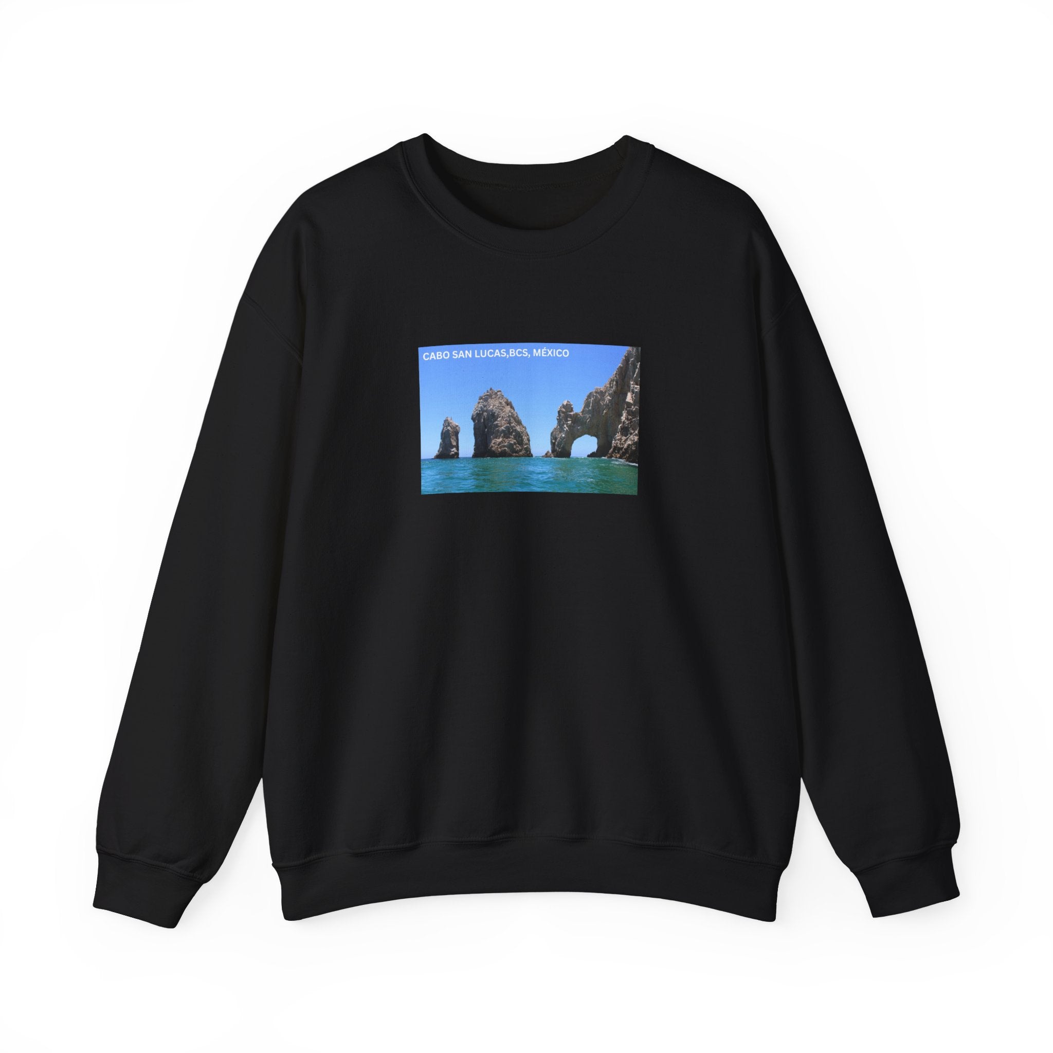 Cabo San Lucas Arch Crewneck Sweatshirt — Mexican Beach Photo Pullover