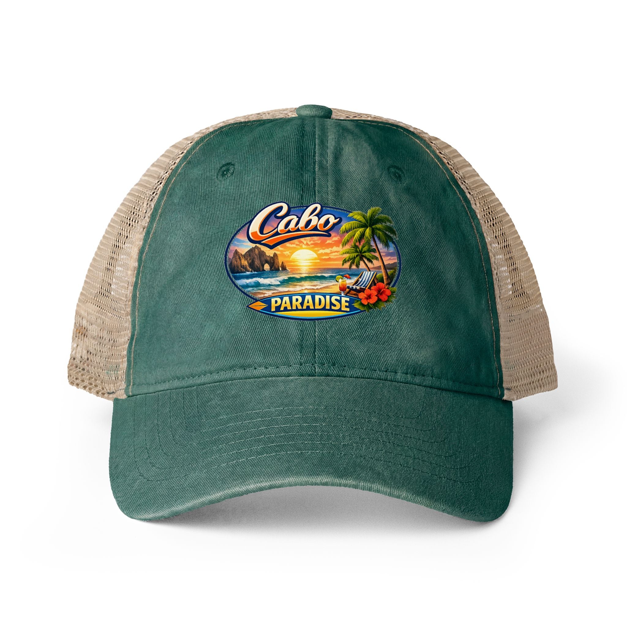Women's Washed Mesh-Back Cap
