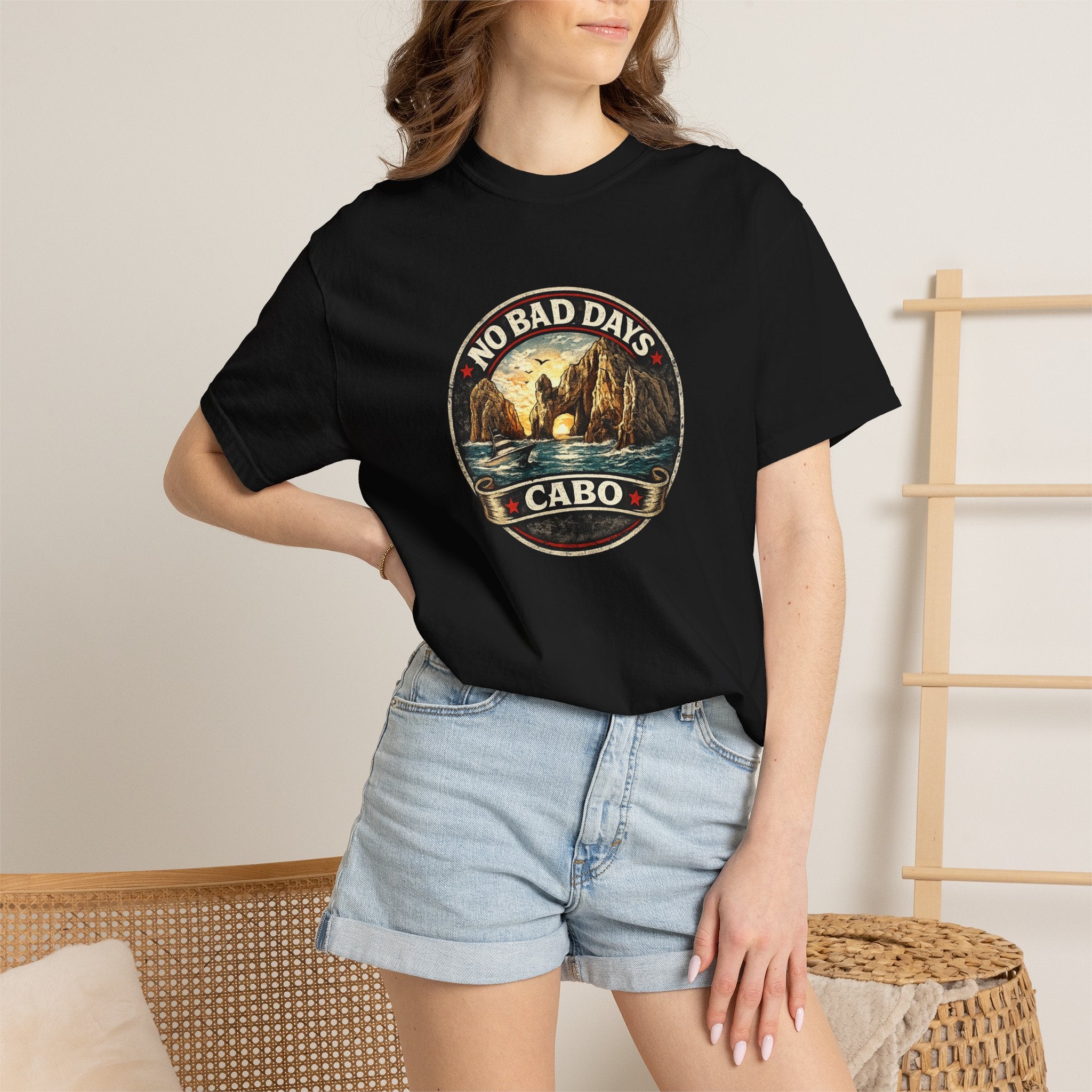 No Bad Days Cabo T-Shirt — Sunset Beach Vintage Graphic Tee
