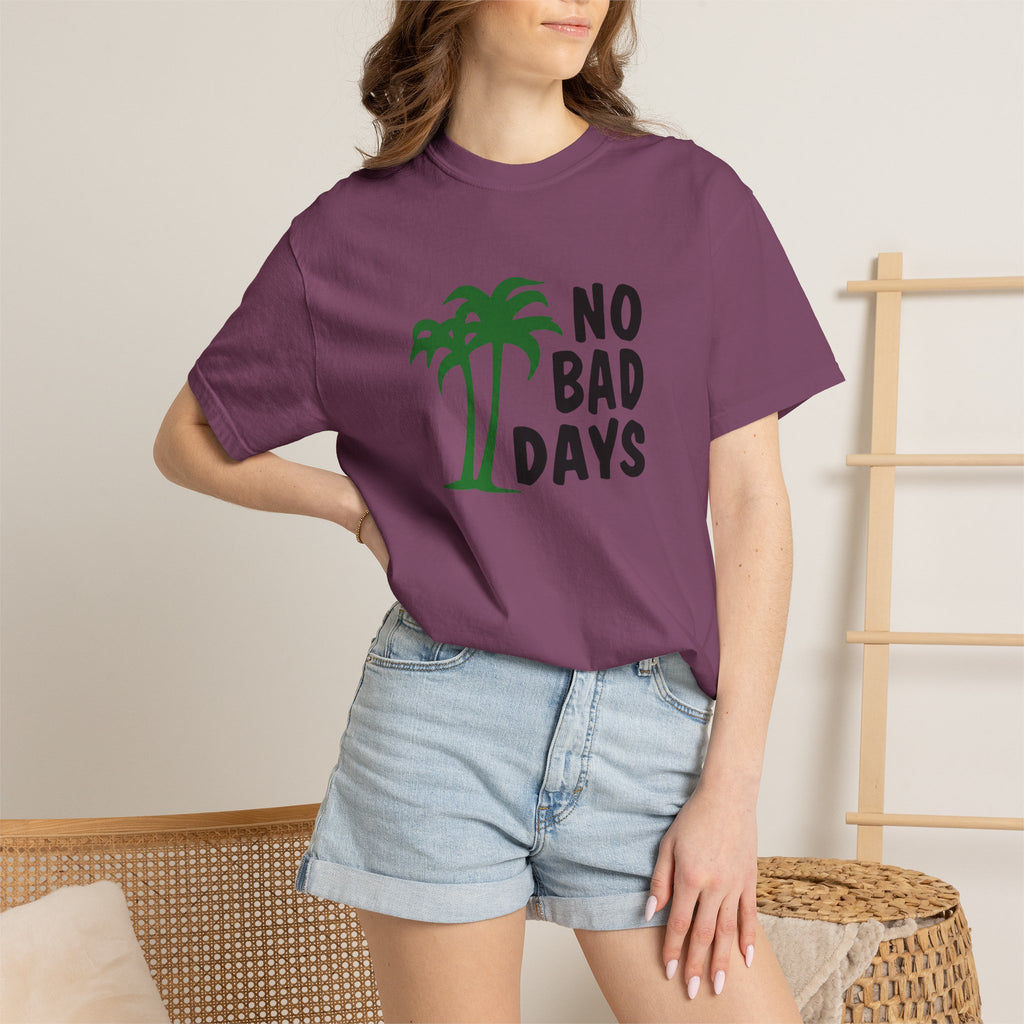 No Bad Days Palm Tree T-Shirt — Casual Beach Vibe Graphic Tee