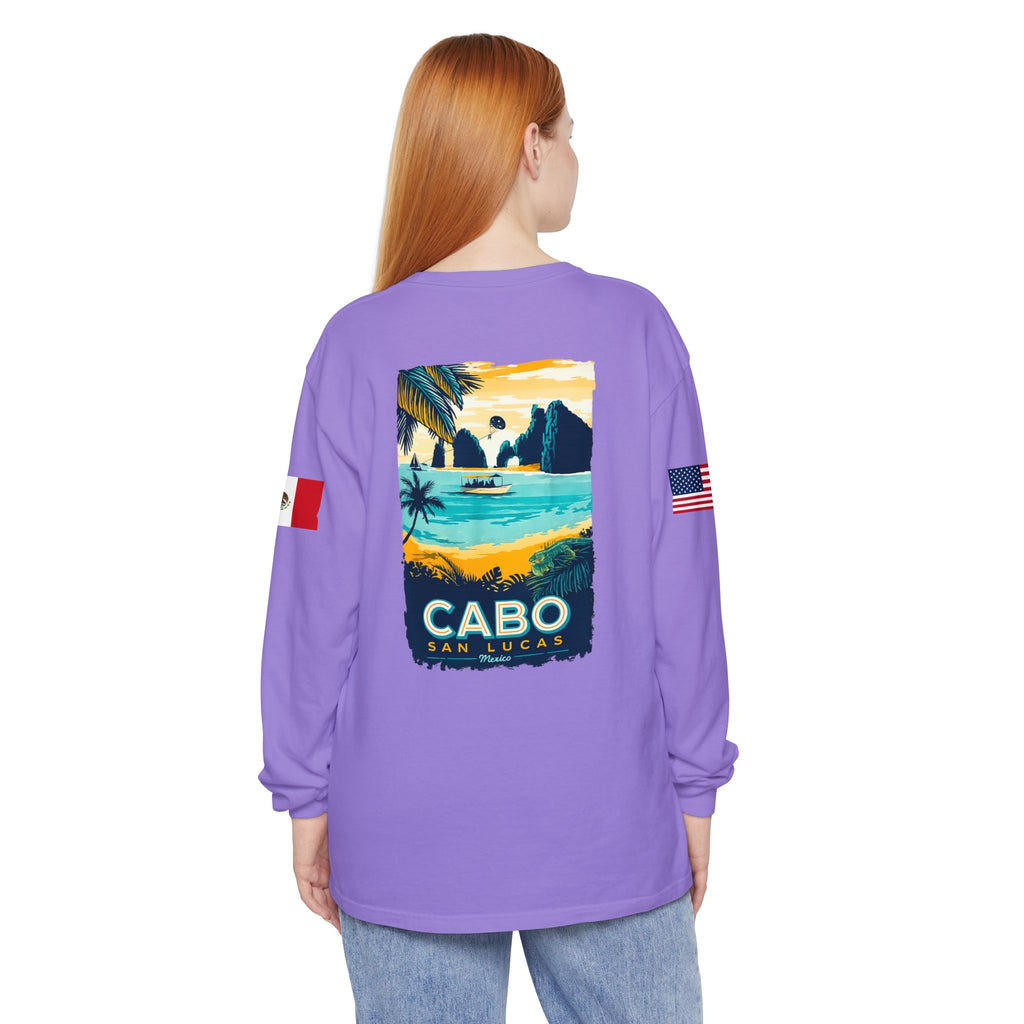 Cabo San Lucas Long Sleeve Tee — Vintage Beach Graphic