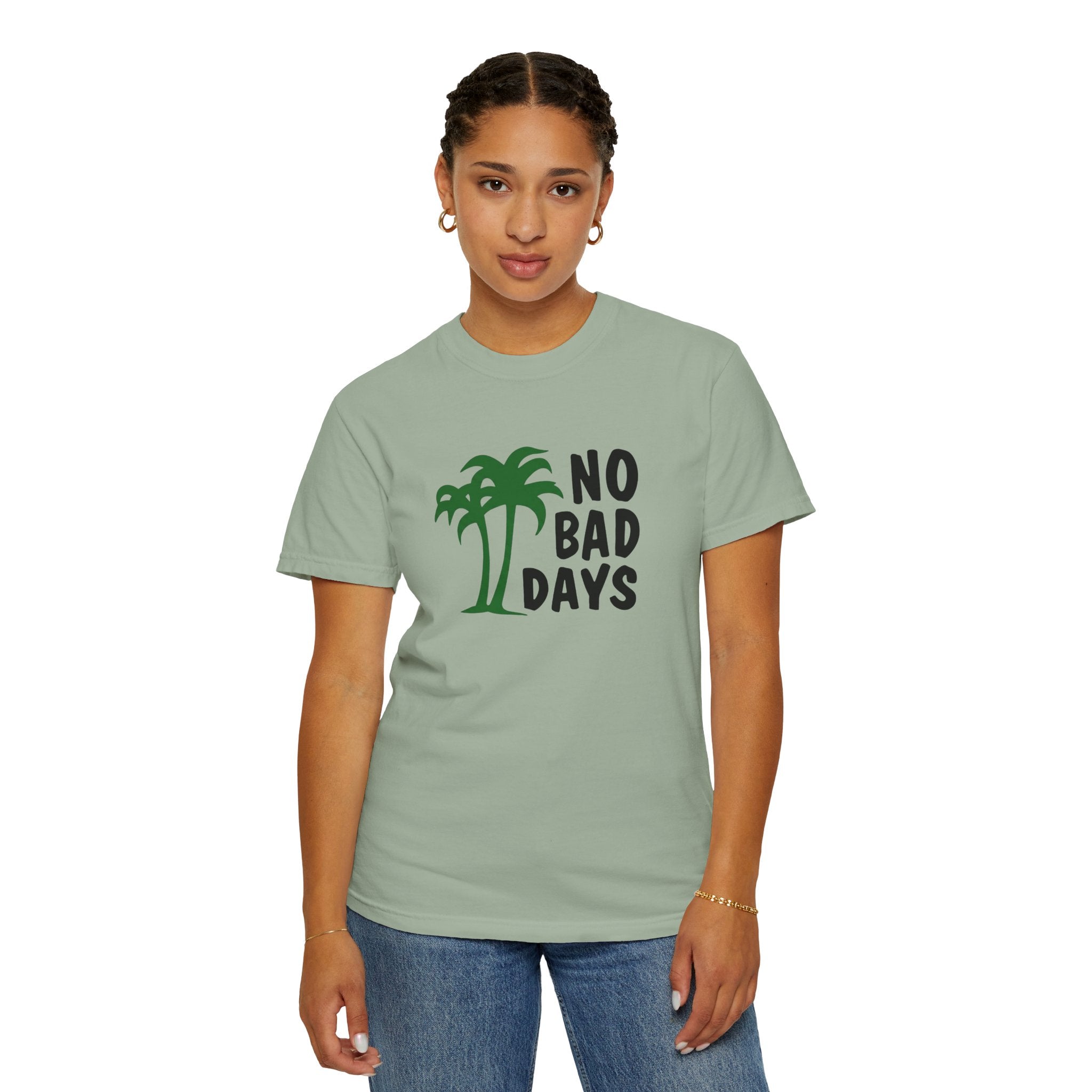 No Bad Days Palm Tree T-Shirt — Casual Beach Vibe Graphic Tee