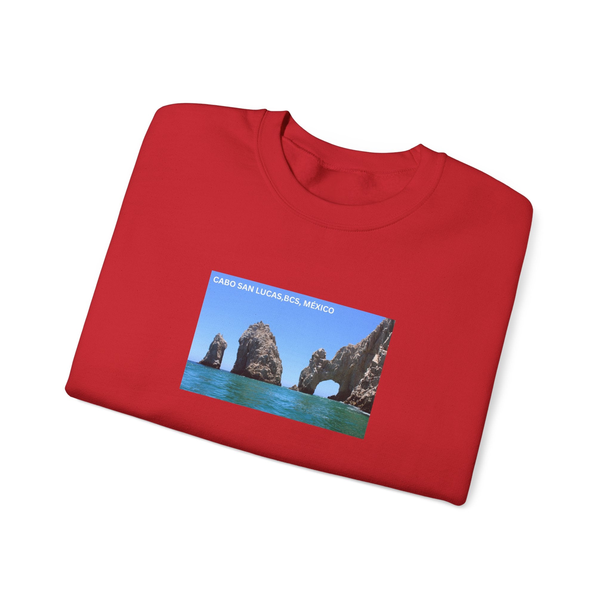 Cabo San Lucas Arch Crewneck Sweatshirt — Mexican Beach Photo Pullover