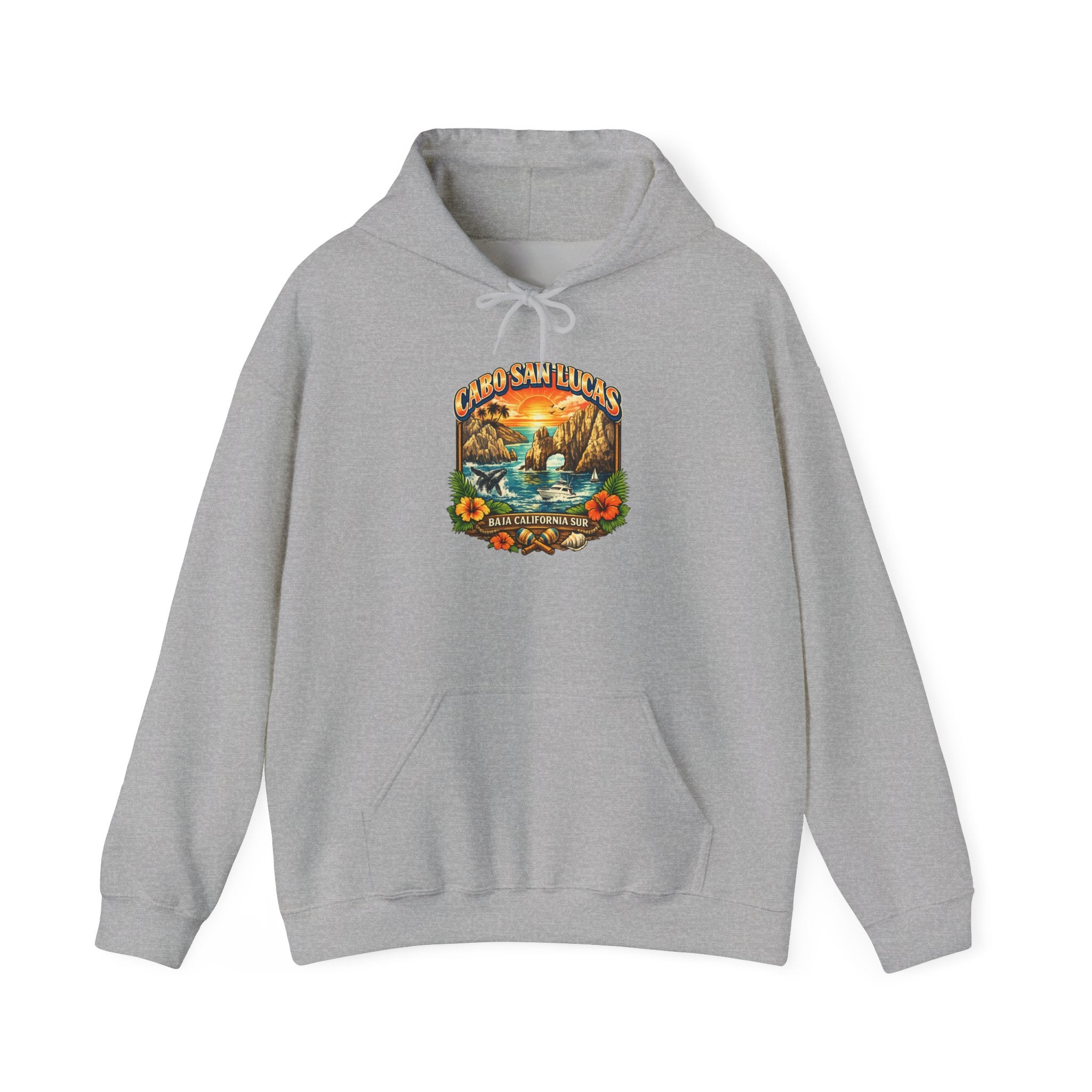 Sunset Lake Vintage Nature Hoodie – Scenic ‘Sunset Lake’ Retro Graphic