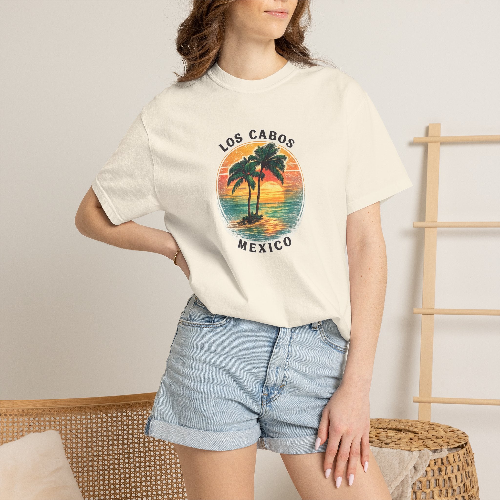 Los Cabos Palms T-Shirt — Tropical Beach Palm Graphic Tee