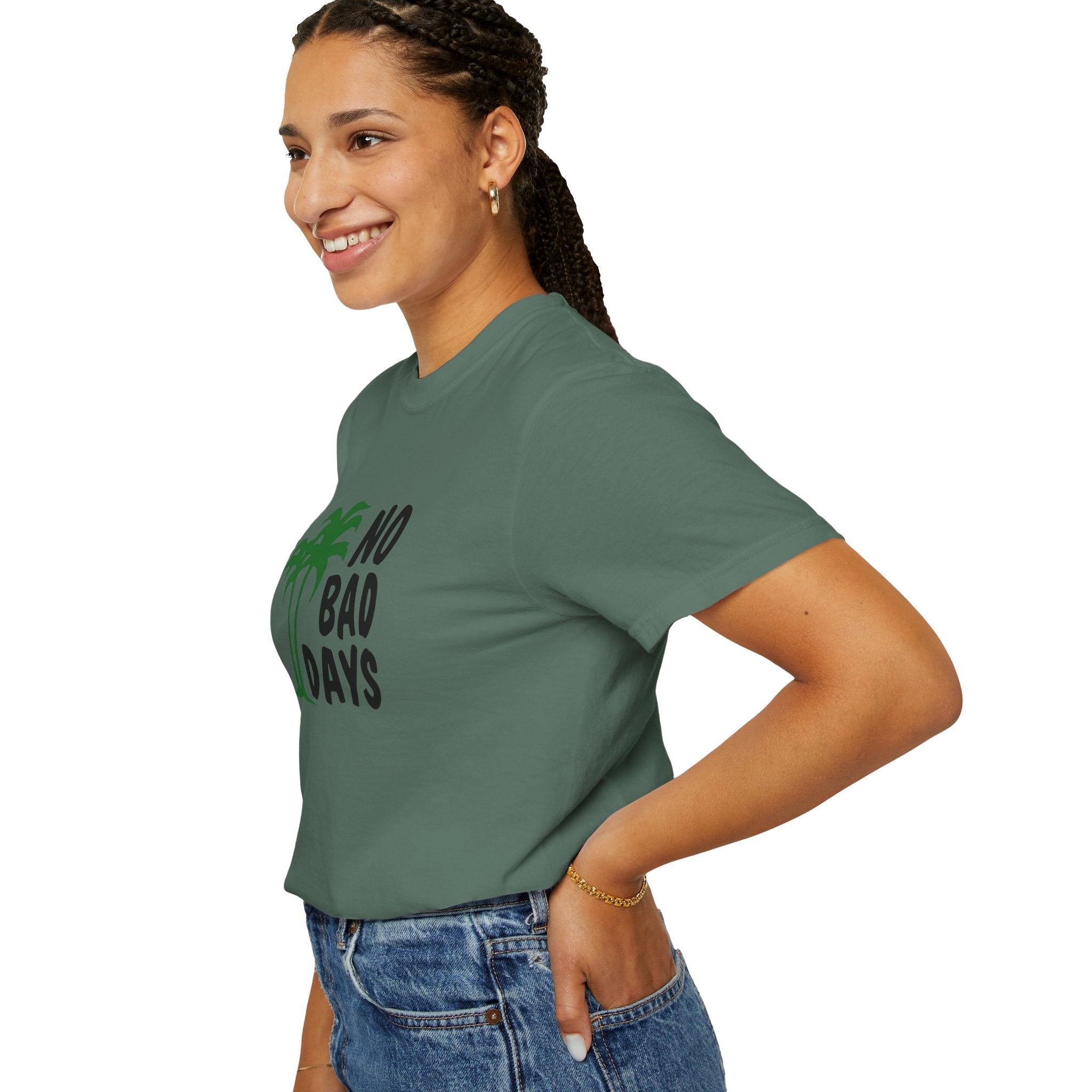 No Bad Days Palm Tree T-Shirt — Casual Beach Vibe Graphic Tee