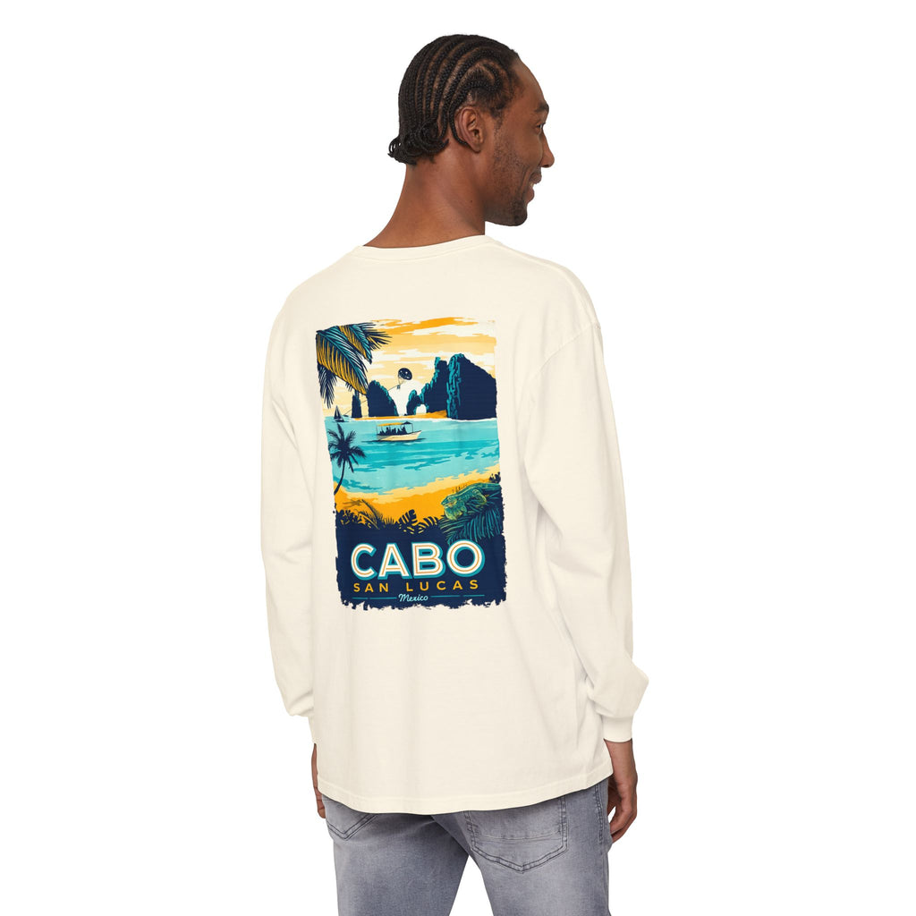 Cabo San Lucas Long Sleeve Tee — Vintage Beach Graphic