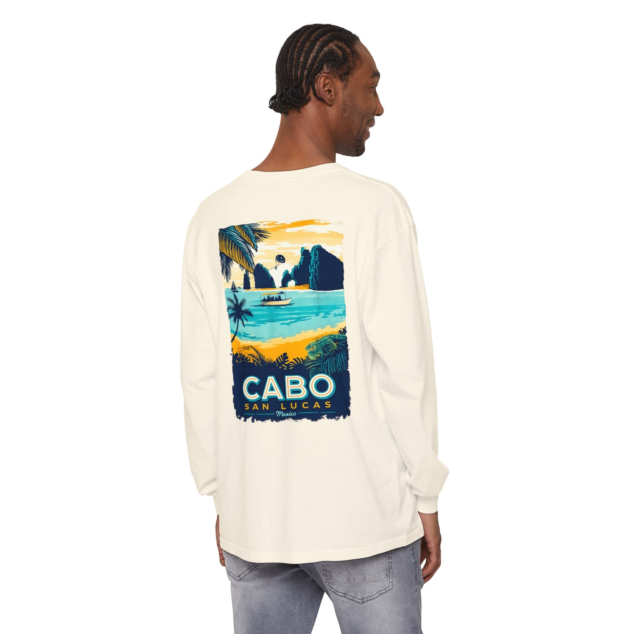 Cabo San Lucas Long Sleeve Tee — Vintage Beach Graphic