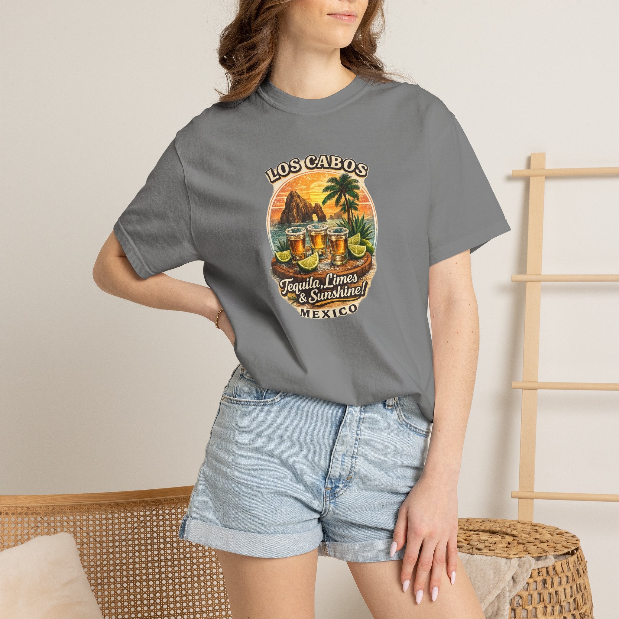 Los Cabos Tequila & Limes T-Shirt — Mexico Beach Vacation Tee