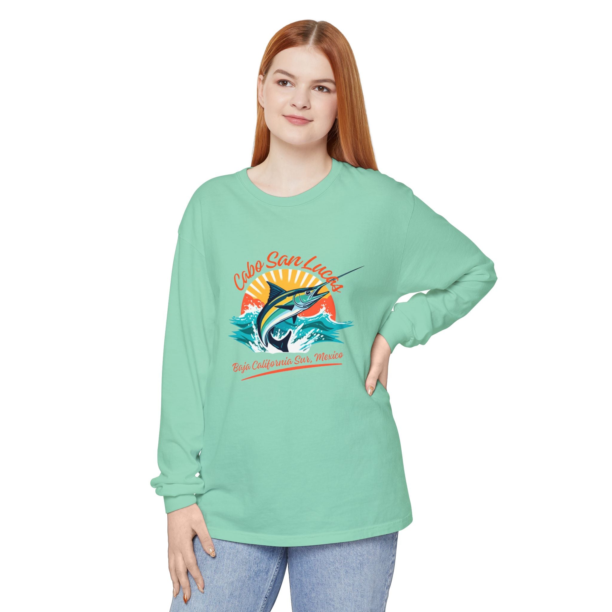 Cabo San Lucas Marlin Sunset Long Sleeve Tee