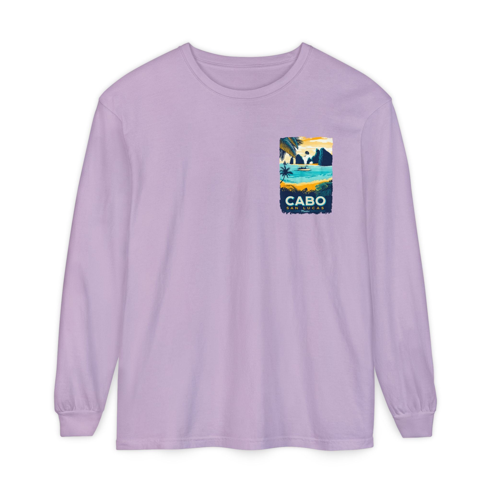 Cabo San Lucas Long Sleeve Tee — Vintage Beach Graphic